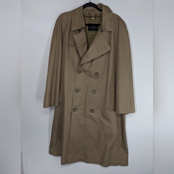 Men's SAKS FIFTH AVENUE Trenchcoat - Picture 1 of 12